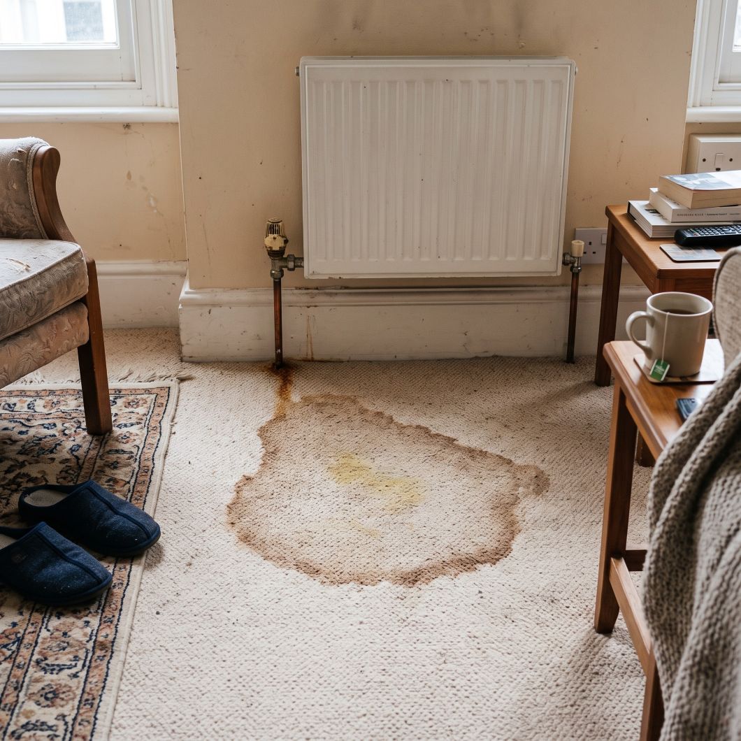 How to Restore a Carpet After a Radiator Leak Left Rusty Brown Stains